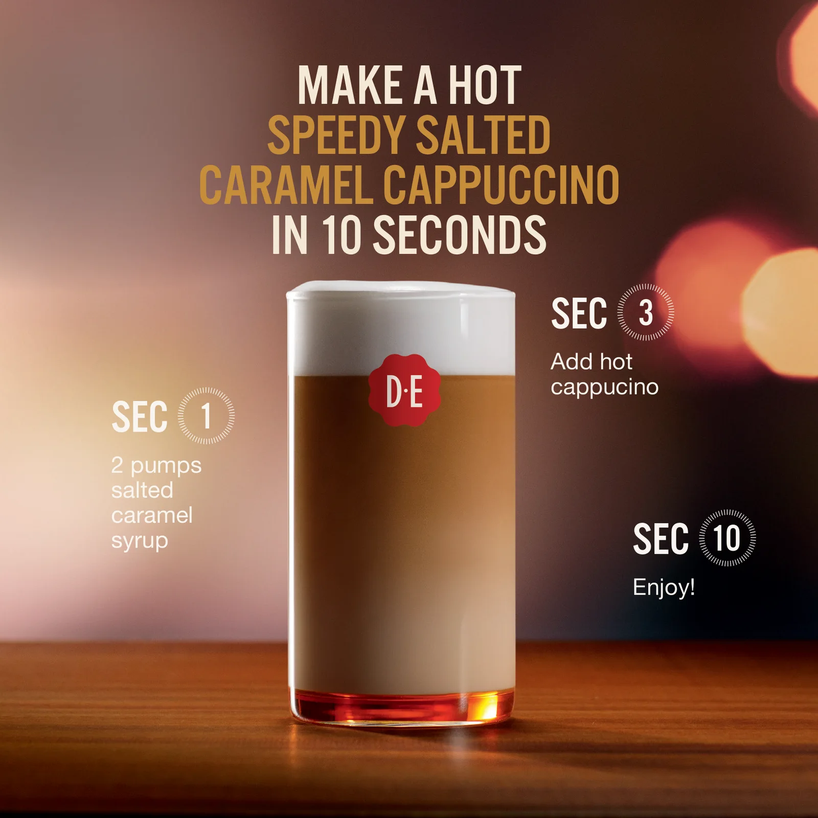SPEEDY SALTED CARAMEL CAPPUCCINO 원본 레시피